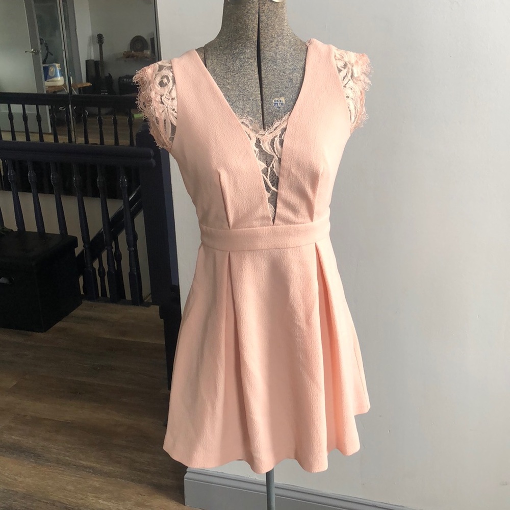 BCBGeneration pink lace dress